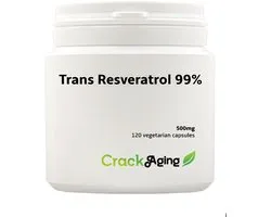 Trans Resveratrol 99% 500mg, 120 Vegetarische capsules
