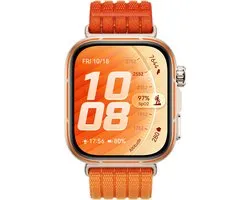 HUAWEI WATCH FIT 5 PRO - Orange - Design haut de gamme avec une durabilité exceptionnelle - Capacités d'entraînement extérieur avancées - Surveillance professionnelle de la santé avec TruSense - Compatible avec iOS et Android