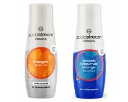 SodaStream - Oranje Zero & Izotonische Grapefruit Siroop Set - Suikervrije Verfrissing
