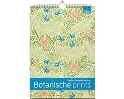 Verjaardagskalender Botanische prints - Wandkalender A4 - Verjaardagskalender volwassenen natuur