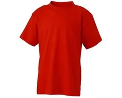 T-shirt Basic James and Nicholson Enfants/ Enfants (rouge tomate)