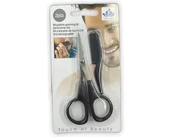 Touch Of Beauty - Moustache Grooming Kit - 2 delig