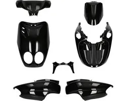 Kappenset MBK Ovetto, Yamaha Neos Metallic zwart (tot 2008)