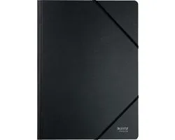 Leitz Recycle Cardboard Document Folder a4 - Classeur avec fermeture élastique - 100% recyclable - Zwart