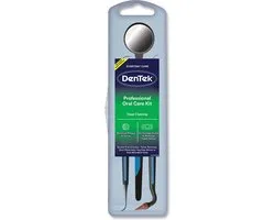 DenTek - mondverzorgingsset, Advanced Clean - pick, scaler, stimulator en tandheelkundige spiegel, wit