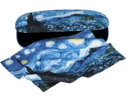 Fridolin hardcase brillenkoker met doekje - Van Gogh Starry Night