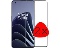 Screenprotector - 2 Stuks Geschikt voor OnePlus 10 Pro - Full Cover - Beschermglas - Gehard Glas - Tempered Glass - Screen Protector