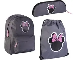 Minnie Mouse tassenset; rugzak, gymtas en etui