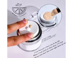 Without Lemon - Set van 2 - 15ML - Zalfpotje - Airless Pomp - Container - Cosmetica - Crème - Lotion - Wit