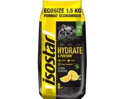 Boisson énergétique Isostar - Hydrate&Perform - Ecopack - Citroen - 1,5 kg