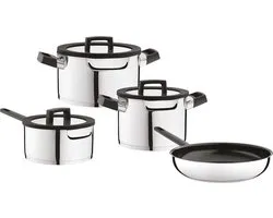 DiNA 7-delige kookset Uqonic Downdraft - Zwart - PFAS-vrij