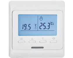 2HEAT TH 73Plus thermostaat met external sensor, inbouw, ideaal voor vloerverarming