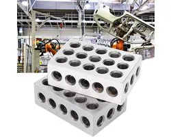 Dailygoods- Parallel Blocks - Precisie Blokken - 1-2-3 Blokken - 23-Hole Blokken - Gereedschapstaal - Schokbestendig 0.0002 inch Precisie - Machinist Blocks