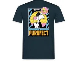 Looney Tunes Sylvester I'm Purrfect Grappig Design T-Shirt Heren