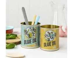 Rex London Voorraad Blikken Set van 2 Olive Oil