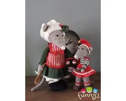 Haakpakket Funny Mouse set Oma bakt