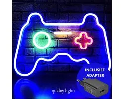 Wandlamp - Playstation Controller Neon Wandlamp - Man Cave lamp - Gameroom verlichting - Neon led wandlamp - Neon verlichting - sfeerverlichting - Tiktok trend - Gameroom verlichting - Youtube achtergrond - Kerst cadeau - Sinterklaas kado