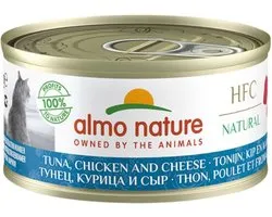 Almo Nature HFC - Kattenvoer - Kip- tonijn & Kaas - 15x70gr