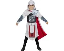 Funidelia | Costume Ezio Auditore Assassins Creed pour garçons â–¶, Assassin's Creed - Costume pour enfants Accessoire vêtements de déguisement et accessoires pour Halloween, carnaval & fêtes - Taille 135 - 152 cm - Grijs / Argent