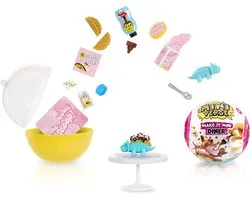 MGA Entertainment Miniverse Make It Mini Foods: Diner Series 4 - Knutselset - Miniaturen Maken - Hapjes en Drankjes - Inclusief Tafeltje