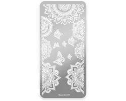 Mezerdoo Série - Plaque à Estamper pour Ongles - B9 - Décoration Précise - Vernis Hybride et Classique