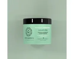 Kera Queens | Masque capillaire professionnel Kératine & Aloë Vera - Pour cheveux normaux à secs - 500ml - Vegan