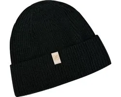 Norfolk merino muts 70% wol zwart