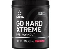 Pure. Go Hard Pre-Workout - Tropical - 300g - 30 servings - magnesium en vitamine C – suikervrij – fitness