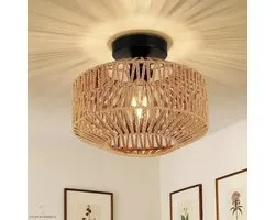Lichtendirect- Bamboe Plafondlamp- Slaapkamer Plafondlamp-Woonkamer plafondlamp- Plafonniere bamboe lamp