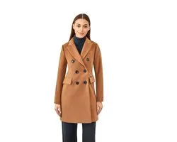 Versano Valentina NG Dames Mantel Manteljas 3 kwart Winterjas S - Camel