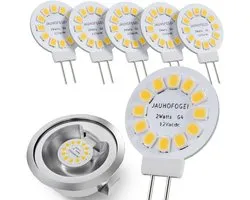 Ampoules LED G4 2W 4000K Blanc Neutre 12V Remplacement Halogène 20W - Convient pour Spots et Hottes Aspirantes