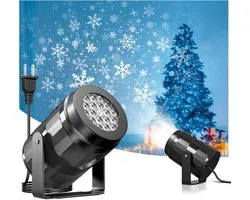 kerstprojector - 3D Sneeuw Projector - Kerst Led-projector - Projector Kerstmis - Draagbare vakantieprojector - Projectorlamp - Mini Feestelijke Projector - Kerstcadeaus - Kerstdecoratie - Voor Kerstmis, verjaardagsfeestjes en tuindecoratie