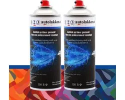 Spuitbus Autolak NISSAN Kleurcode RBN - INK-MET. - 400ml + Spuitbus BLANKE LAK - 400ml