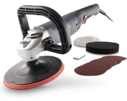 Powerplus elektrische haakse poliermachine POWE41030 - 1 200W - 180mm - power tool, auto-accessoire, met 3 acc.