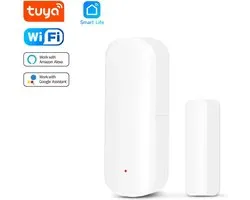 DrPhone Sense2 - Wifi Deursensor / Raamsensor - Beveiliging met Notificaties - Magnetische Sensor - Google Home / Amazon Alexa - Tuya/Smartlife App