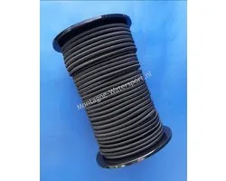 100 meter Elastisch Touw - 8mm - ZWART - elastiek op rol