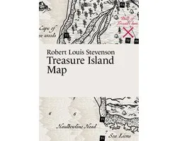 Literary Maps Series- Robert Louis Stevenson, Treasure Island Map