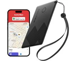 Slimme Wallet Tracker Card in Creditcardformaat - NFC en Bluetooth Compatible - Realtime Locatie Volgen - Alarm en Laatst Bekende Locatie - Geschikt voor Portemonnee, Tas en Waardevolle Spullen - Zwart