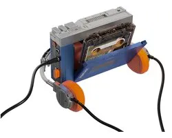 Pantasy 85039 Retro Classic Cassette Player bouwset | Walkman icons creator modelbouw | Vintage muziek speler constructie educatief speelgoed bouwpakketten voor volwassenen & kinderen | DIY apparaat gechikt voor lego | Bouwdoos met 569 bouwstenen