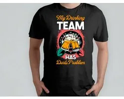 My Drinking Team Has Darts Problem - T Shirt - Beer - funny - HoppyHour - BeerMeNow - BrewsCruise - CraftyBeer - Proostpret - BiermeNu - Biertocht - Bierfeest