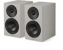 Wharfedale Diamond 12.2i Boekenplank Speakers – Stereo Hifi Set – 2-weg Luidsprekers – Compact Formaat – Passieve Speakers – Grijs