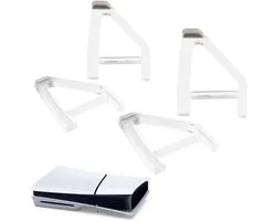 Le support est compatible avec la version mince de la PS5, support horizontal pour console, compatible avec les accessoires de la Sony PlayStation 5 Slim Disc Edition, support plat (4 pièces)