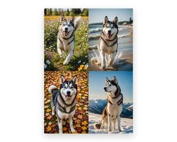 Siberische Husky (Siberian Husky) Jaarkalender 2027 - A4 wandkalender
