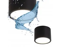 KENDAL IP65 Spot Plafondlamp Aluminium Zwart GX53