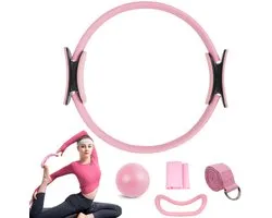 Pilates Ringenset Voor Dames - Pilates-Apparatuur - Pilates Ring- En Balset - Pilates-Kit - Pilates Starterskit Voor Beginners Thuis