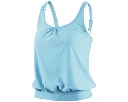 BECO Tankini Top C-cup Dames - Polyamide/elastaan - Turquoise - Maat 46