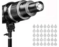 Bowens Projector, met 35 gobo's en 5 kleurenfilters, videolamp accessoires voor NEEWER CB60B CB200B, Aputure Amaran 60XS 100X/D 200D/X, Godox SL60 SL60W