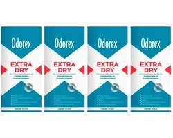 Odorex Extra Dry Deodorant Cream Stick - 4 Stuks - Voordeelverpakking