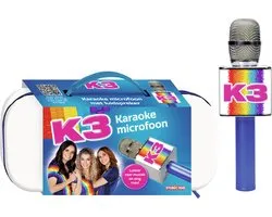 Studio 100 K3 - Karaoke microfoon - Met geluidseffecten en luidspreker - Bluetooth - Inclusief oplaadbare batterij - Met handige opbergetui