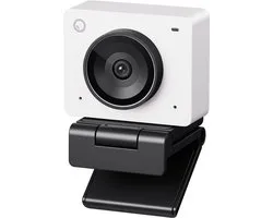 OBSBOT Meet 2 Cloud White - Webcam 4K pour PC - Avec capteur 1/2" - Cadrage IA & Autofocus